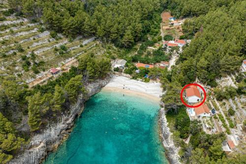 Seaside secluded apartments Cove Bratinja Luka, Korcula - 4434