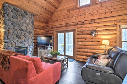 Secluded Gaylord Cabin with Deck, Fire Pit and Grill!