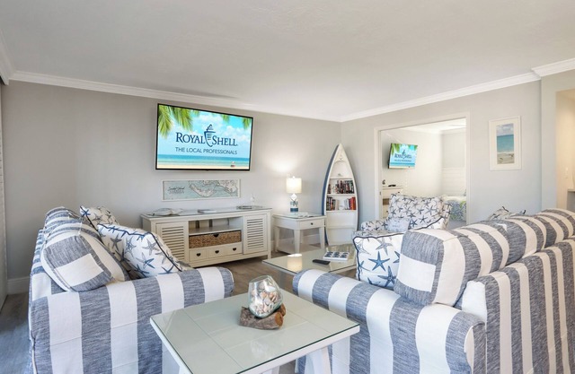 Soak in stunning Gulf views from Sundial N301, a stylishly updated third-floor condo on Sanibel