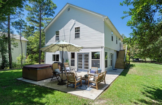 Spacious 3BR w/Hot Tub, Game Room & Golf Cart – Pet Friendly Getaway!