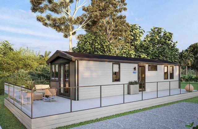 Spacious, light and contemporary lodge.