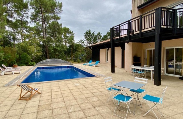 Spacious villa with huge pool in quiet location close beach