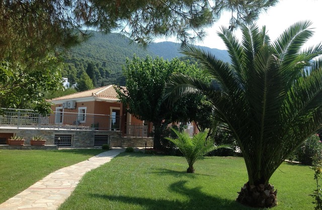 Spectacular beachfront villa with private pool and orchards