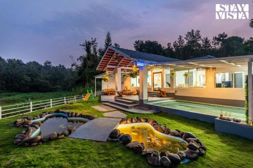 StayVista at Kailaasa with Bonfire, Pool and Al-fresco