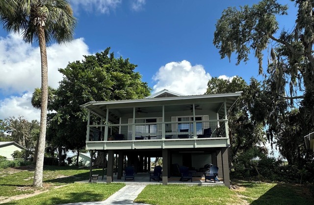 Stilt House on the Shore at Lake Reedy
