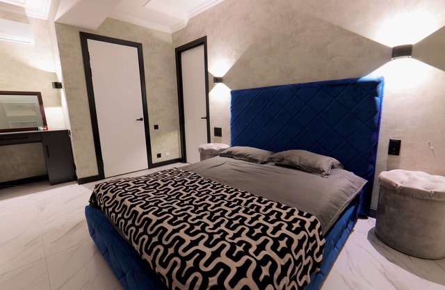 Studio apartment on the top floor of a 12-storey luxury building.