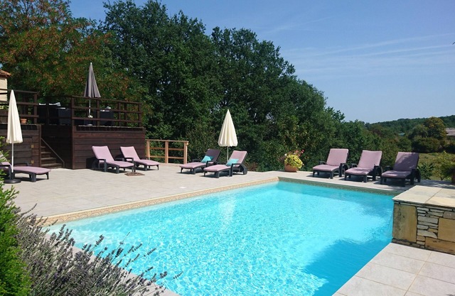 Stunning restored farmhouse, heated pool, private walled garden,edge of village