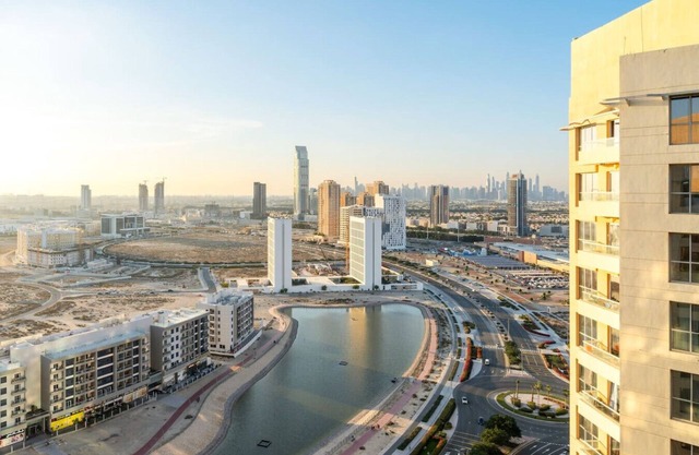 Stylish 1BR Retreat in Dubai | Lake Views, Pool, Gym & Prime City Location