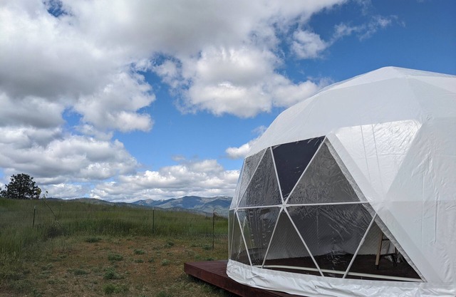 The Bigfoot Dome with spectacular views in charming Plains, Montana.