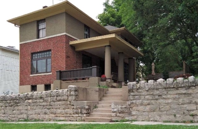 The Hickman-Bond House. A Prairie style home by Disciple of Frank Lloyd Wright