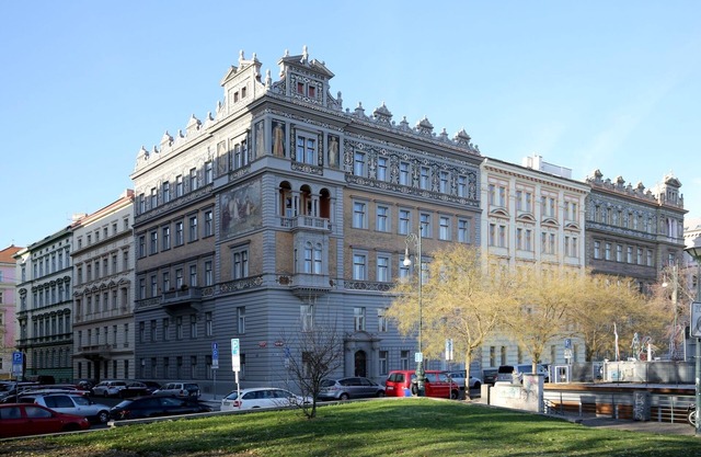 The romantic luxury apartment is located on the ground floor of a house from the year 1890
