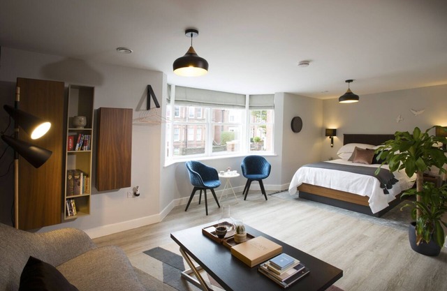 The Studio a chic Scandi-style apartment a stroll from the centre with parking.