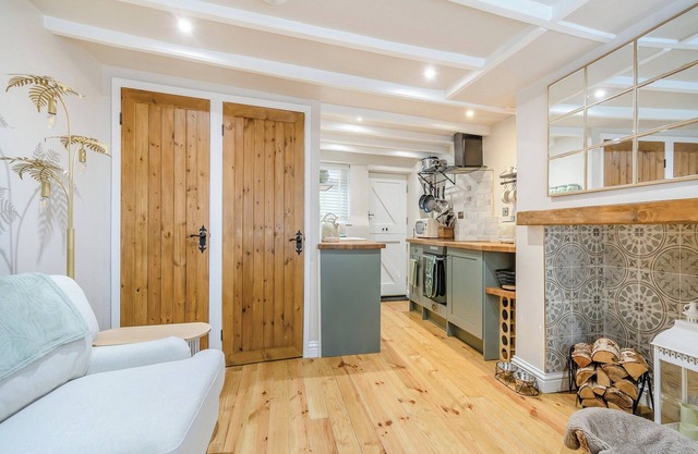 This charming cottage blends historic character with modern comforts.