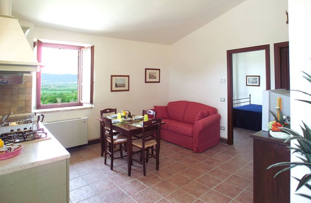 Three rooms apartment garden view