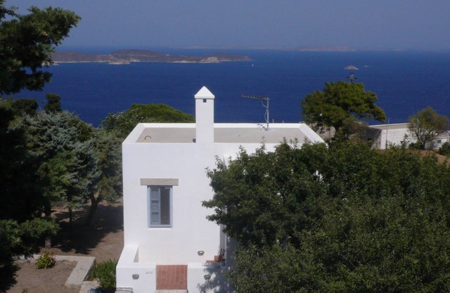 Traditional villa in Hora with sea view to the Aegean