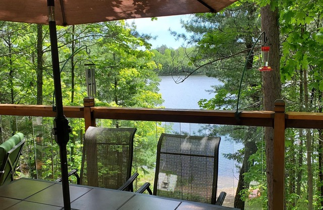 Tranquil year round retreat on small quiet lake that has WiFi, a HotTub & Sauna