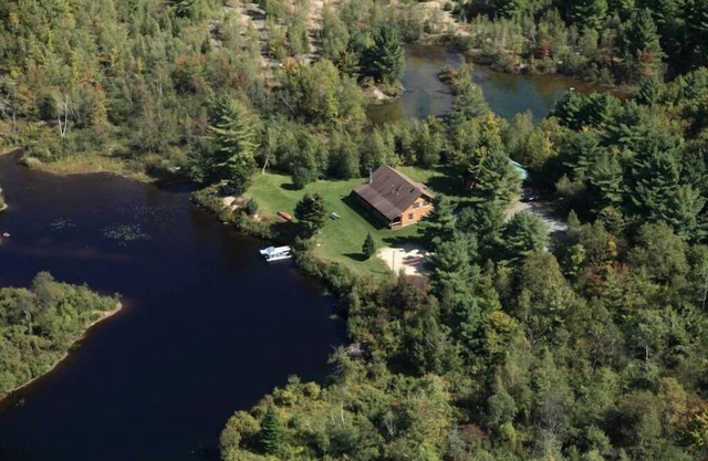 Ultimate Privacy ~ NW Adirondack, Log Cabin, 16 Acres, Includes Pontoon Boat!