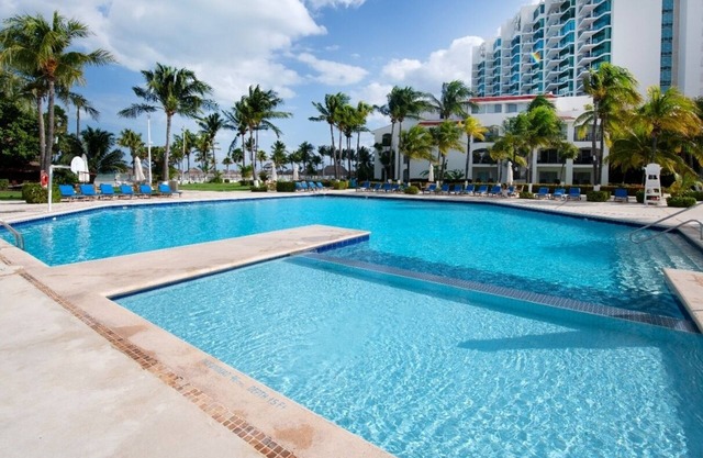 Vacation getaway with beach access & balcony