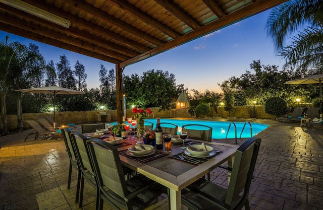 Villa Astro - a beach villa with heated pool that sleeps 8 guests in 4 bedrooms