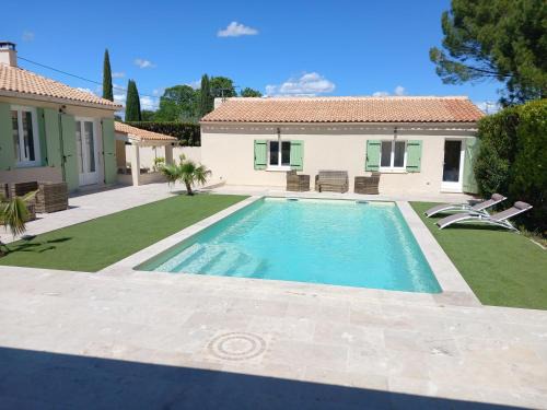 Villa Césarine 4 étoiles, 8 pers, 4 chambres, piscine privée, poolhouse, clim