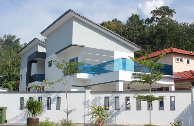Villa, Hot & Cold water supply, durian, palm garden park, waterfall, hot spring