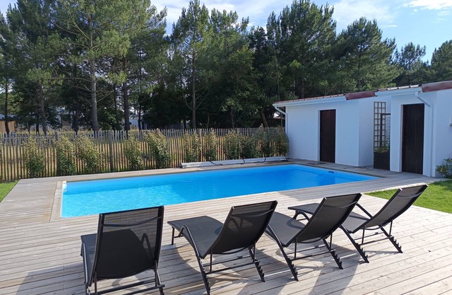 Villa with heated pool on the beach