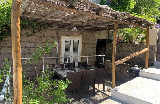 Village house on the step of the Cagna Massif