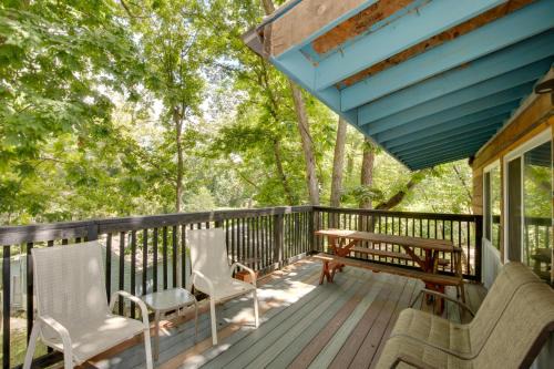 Walk to Lake Lafayette Wooded Cabin with Deck!