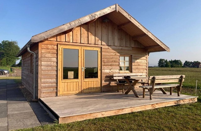 Wooden House in Friesland with Farm Experience