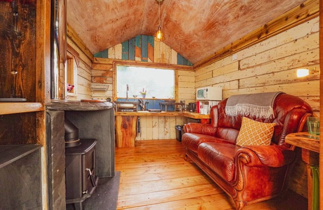 Writing Shed Wales - alpacas, views, fireplace