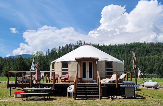 Yurt on the Clark Fork River
