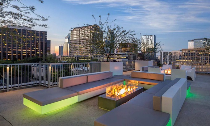Civic District Condo | 1-bedroom condo with full kitchen S+SW week deal