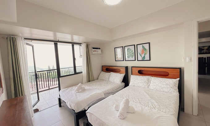 San Jose Condo | 10F Tagaytay 2BR HUGE Balcony w/TAAL View Netflix