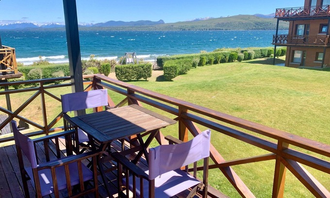 Dina Huapi Condo | 1st Floor Lake View BLUE APARTS Bariloche