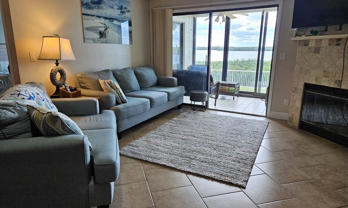 Bethune Beach Condo | 1st floor with river view. Across the street from the beach.