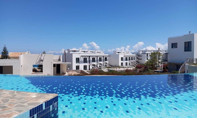 Kucukerenkoy Resort | 2+1 Penthouse Aqua Marine with large roof terrace with sea and mountain views