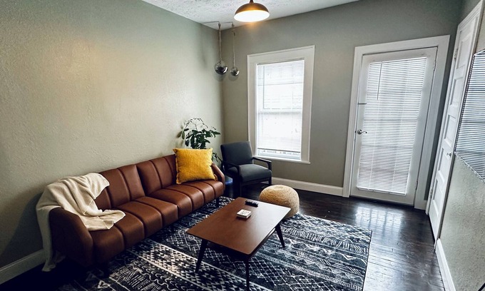 Leadsville Apartment | 2-bedroom apartment in downtown Elkins with AC, a balcony, and WiFi.