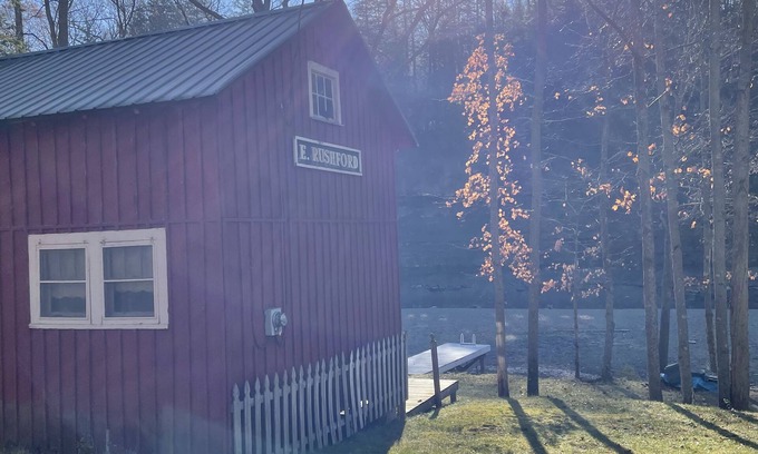 Rushford Lake Cottage | 2-bedroom lakefront cottage on Rushford Lake with private dock.