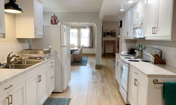 Munising Apartment | 2-Bedroom Luxury Loft in the Heart of Downtown Munising