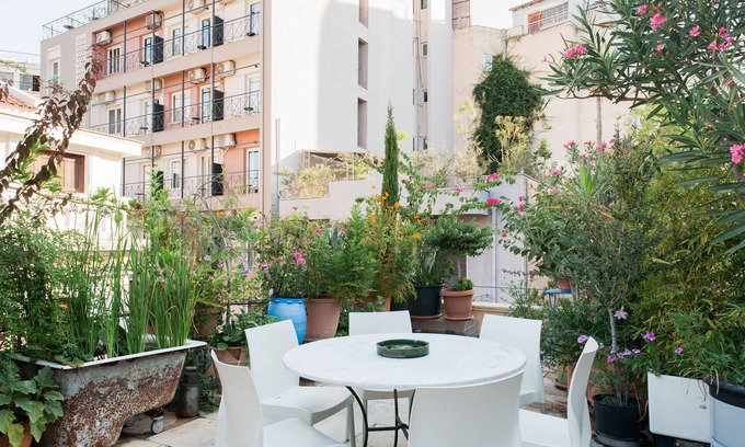 Psirri Apartment | 2 Distinct Apartments in 1 Building with Balcony & Green Rooftop! EP9UT