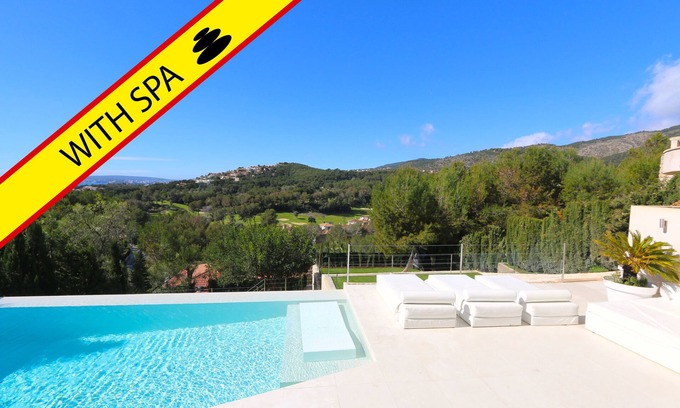Cas Catala Villa | 2 livingrooms, 4 bedrooms (all with bathroom), 10 persons, spa and heated pool