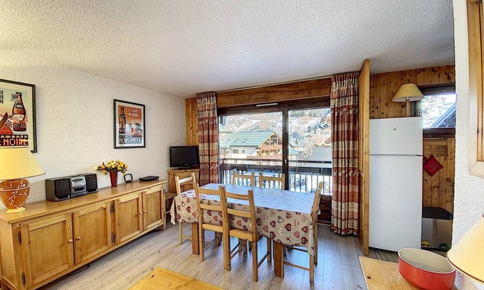 Valloire Apartment | 2 rooms - 5 beds - Resort center -Parking - Wifi