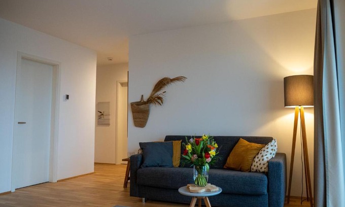Innenhafen Apartment | 210 Fewo Langeoog mit Balkon und Meerblick sowie Seeblick