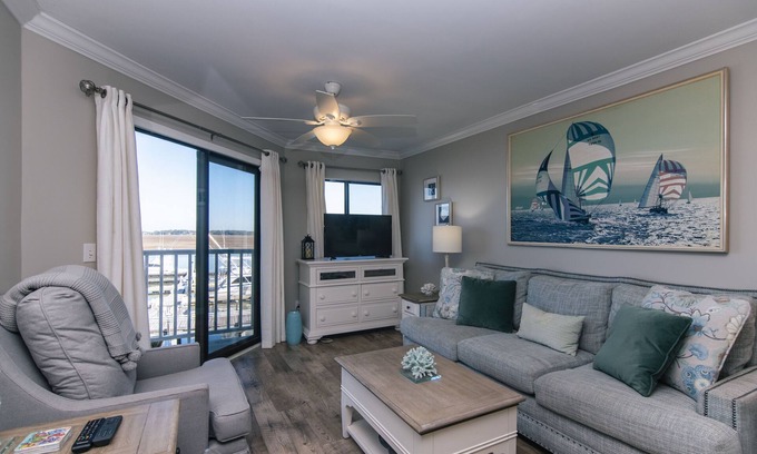 Ocean Ridge Condo | 216 Bay Creek Villa-Beautiful 2nd Floor Villa;Private Balcony;Water Views;Communal Pool