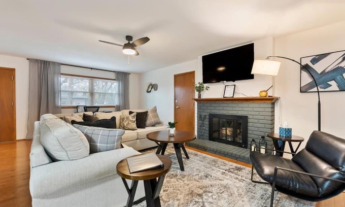 Wichita House | 3 Bed 2 Bath Home w 2 Car Garage & Fitness Room