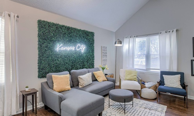 Westwood House | 3-bedroom bungalow in peaceful Kansas City with AC, WiFi, Hot Tub, and Fire Pit
