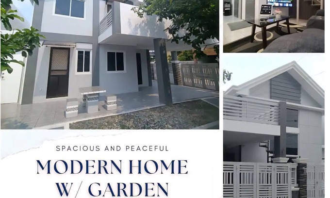 Imus House | 3-bedroom house with a garden, located in a safe, guarded village, with AC.