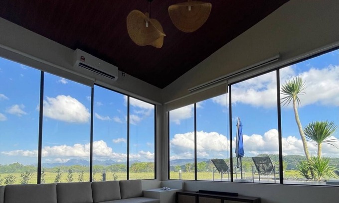 Kampung Bukit Lembu Villa | 3 bedroom luxury pool villa with stunning countryside and mountain views