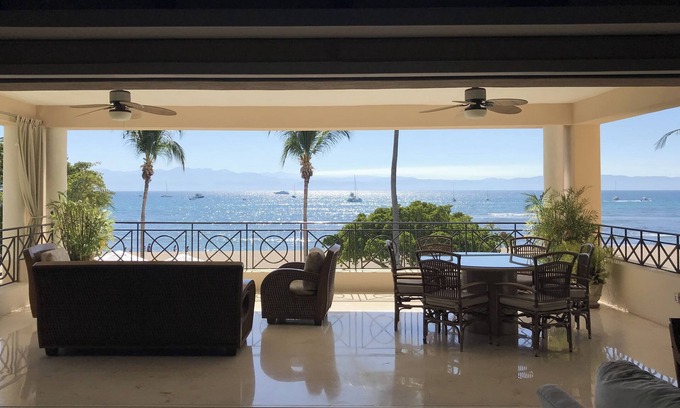 Punta de Mita Condo | 3500sf Oceanfront Condo Ingates Incl Golf Cart &Housekeep/Cook