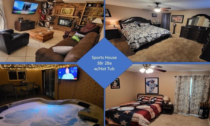 Enid House | 3Br 2 Ba Sports House w/Hottub
